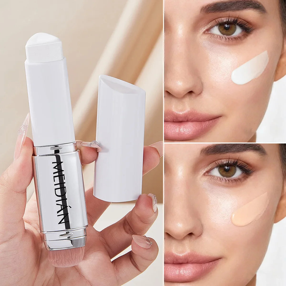 Color-Changing Foundation Stick – Moisturizing & Brightening