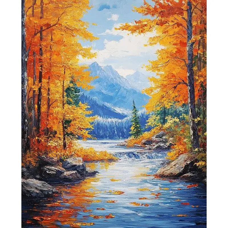 GATYZTORY Autumn Landscape Paint by Numbers Kit 40x50cm
