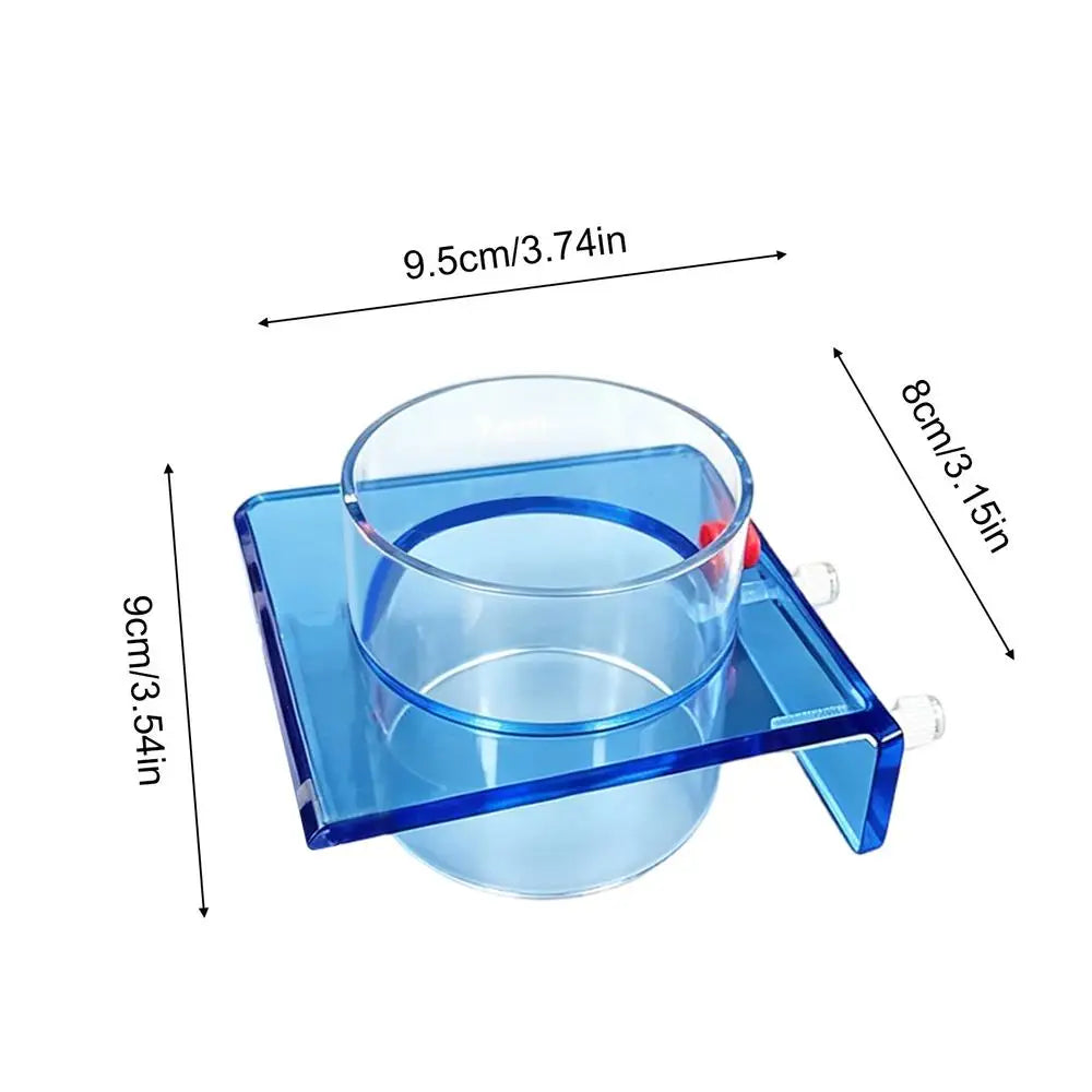 Acrylic Fish Feeding Ring with Suction Cup | Aquarium Feeder