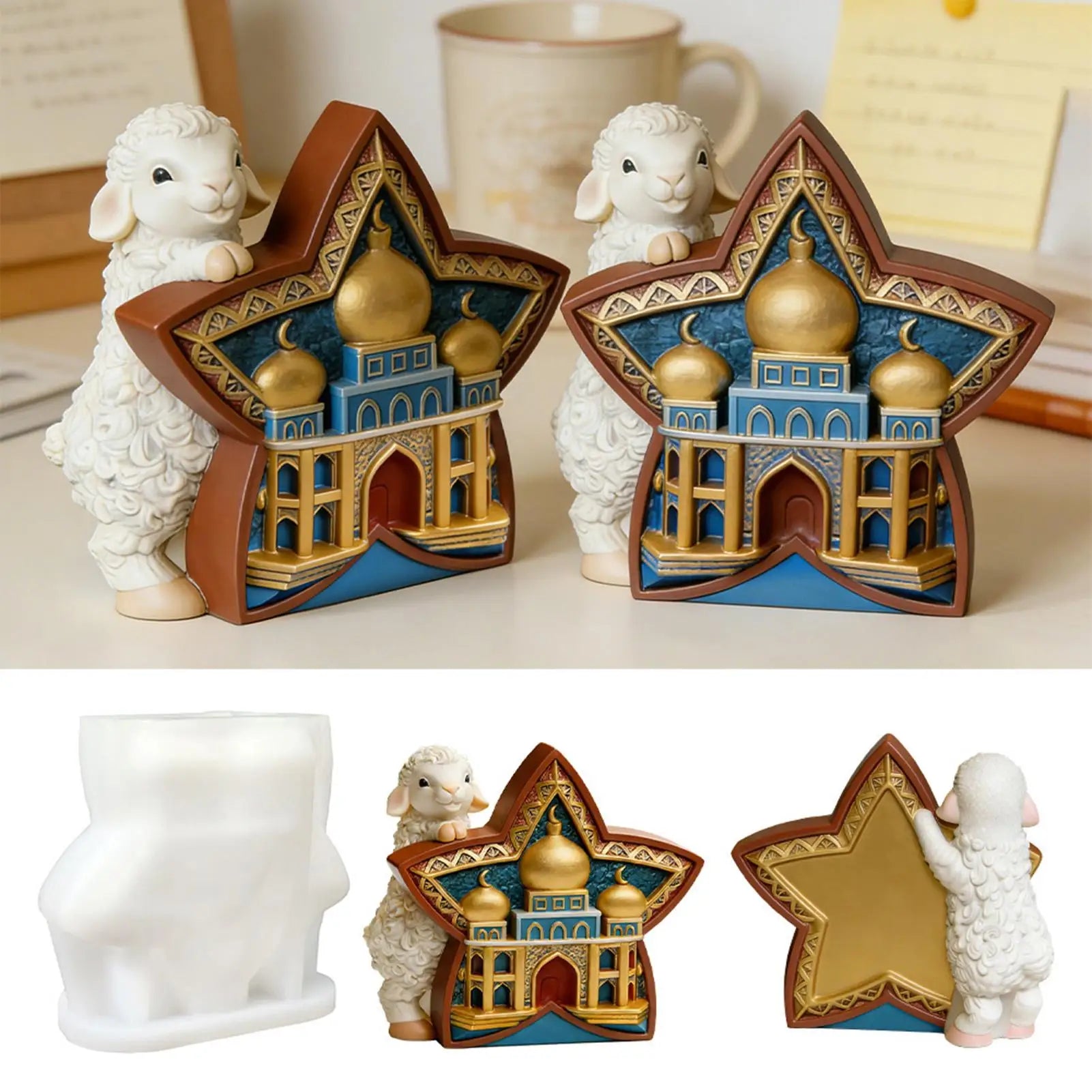 Resin Molds Cute Reusable Easy Release Making Resin Molds Silicone Home Decor For Home Decor Wax Crafts Soap Party Favors Peaceful Pleasures Health and Wellness