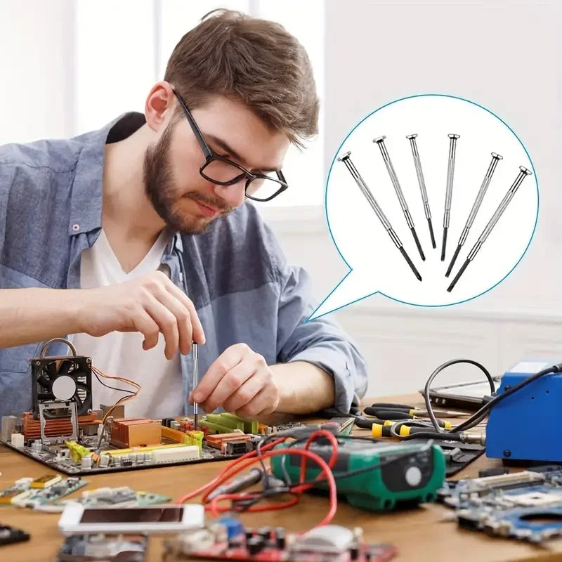 11-Pc Mini Precision Screwdriver Set | Magnetic Electronics Repair