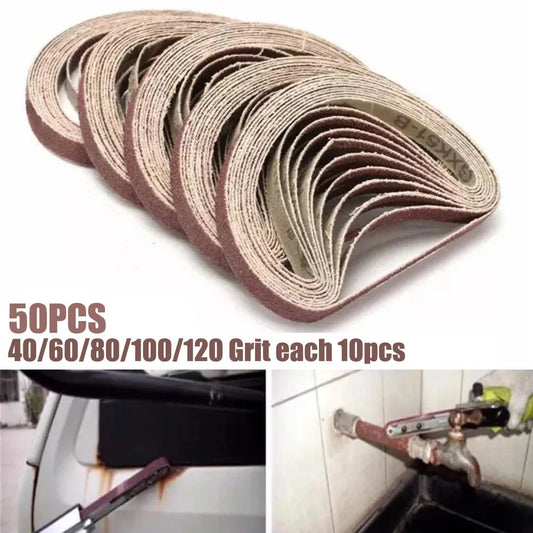 Sanding Belt 40-120 Grits 10x330mm Sanders File Sander Angle Grinder Peaceful Pleasures Health and Wellness Default Title