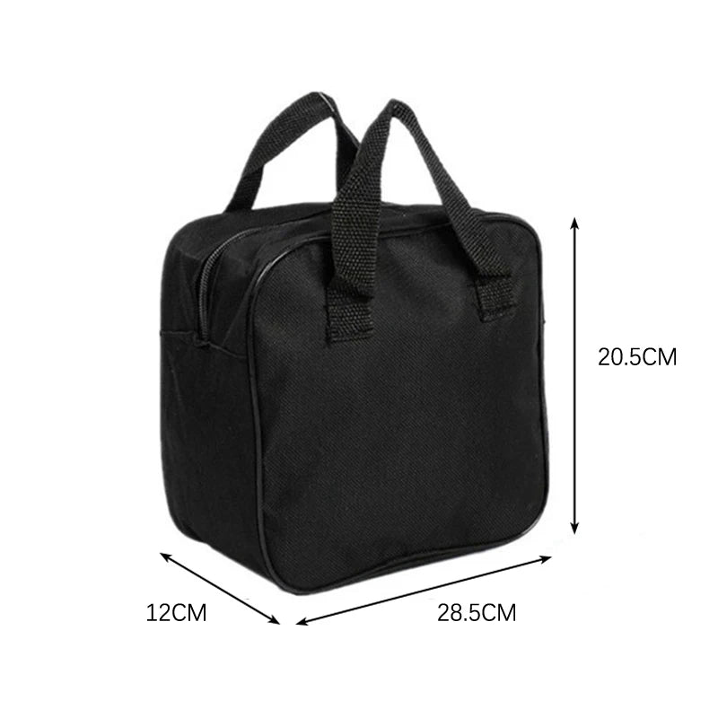 Car Air Compressor Pump Automotive Tool Black Organizer Bag Storage Handbag Peaceful Pleasures Health and Wellness B