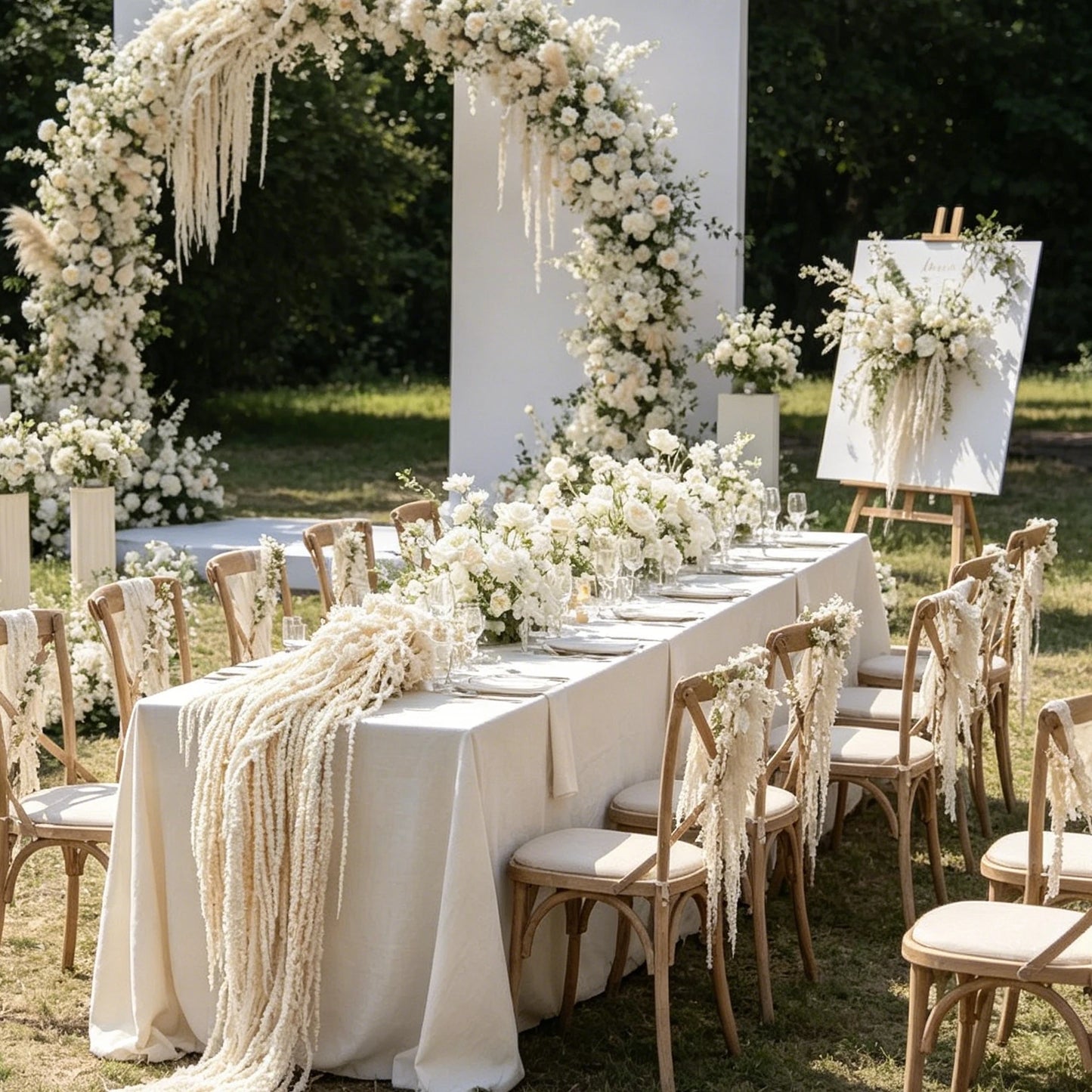 Silk Sakura Artificial Flower Vine Garland – Wedding & Home Décor