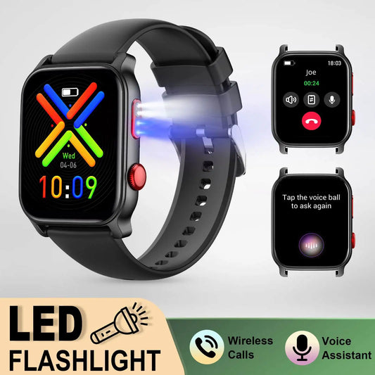 Yoateo Smart Watch 1.83" | 100+ Sports, IP68, Wireless Call Sport Smartwatch Peaceful Pleasures Health and Wellness