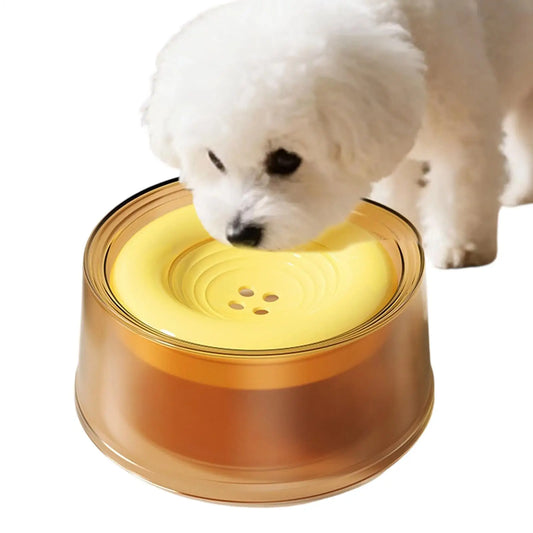 Spill-Proof Dog Water Bowl 1200ml | Anti-Splash Floating Disk Spill-Proof Pet Bowl Oasis Select