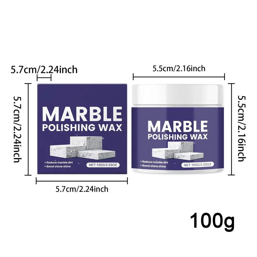 Professional Marble Cleaner & Polish 100g Formula Removes Stains Restores Shine For Countertops Vanities & Natural Stone Surface Peaceful Pleasures Health and Wellness 100g