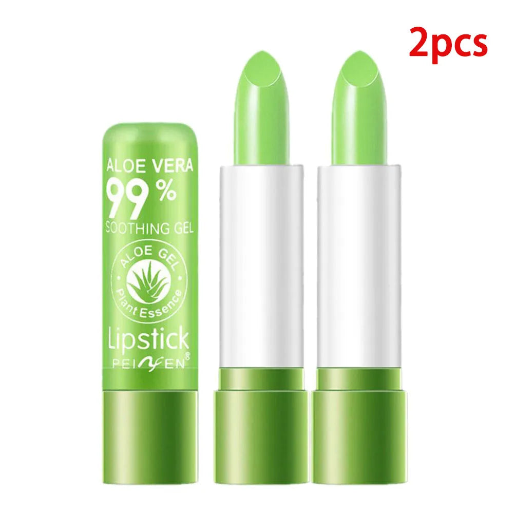 Aloe Vera Color-Changing Lip Balm – Moisturizing & Nourishing Peaceful Pleasures Health and Wellness 2pcs