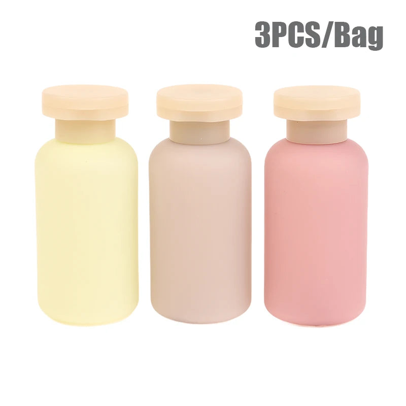 100ml Refillable Squeeze Travel Bottles with Flip Cap | 1/3/4 Pack