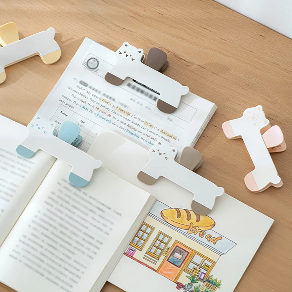 Cute Cat Book Holder Fixed Office Supplies Folder Student Stationery