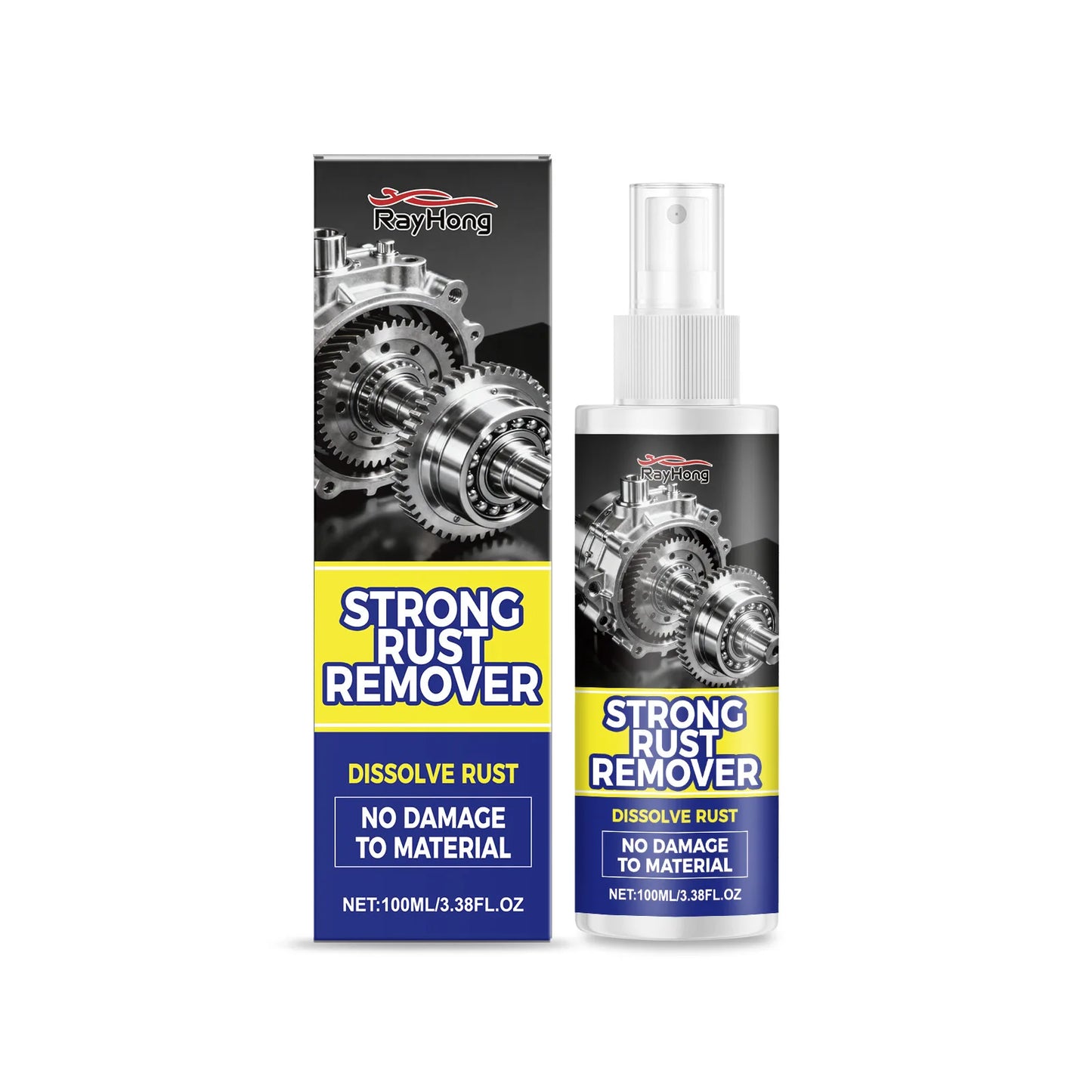 RayHong Car Rust Removal Spray | Chrome & Metal Derusting 100ml Rust Remover Spray Peaceful Pleasures Health and Wellness 100ml boxed