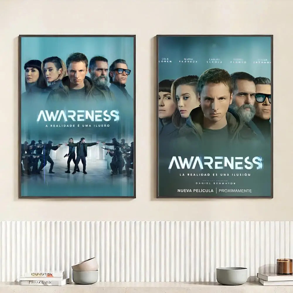 Movie A-Awareness Poster HD Self Adhesive Waterproof Wall Art Ideal for Home Office Dorm Bedroom Great Gift Peaceful Pleasures Health and Wellness