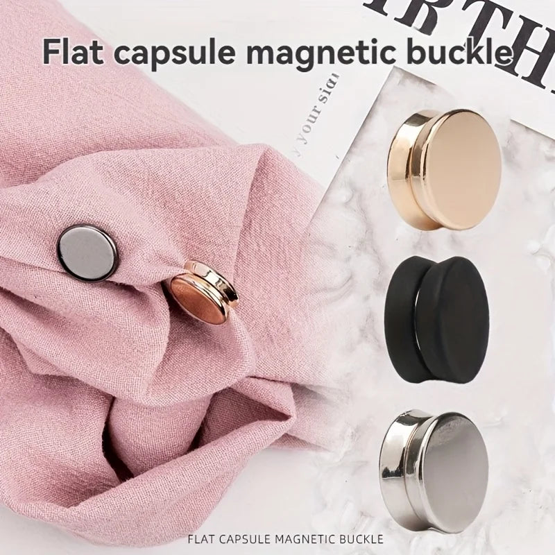 Fashion Flat Seam Fasteners Removable Magnetic Snap Buttons Suitable