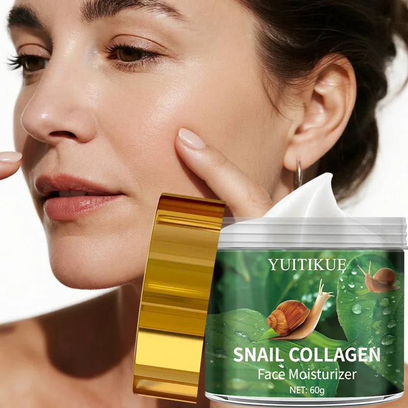 YUITIKUE 96% Snail Mucin Cream 60g - Retinol & Collagen, Lift & Moisturize, Reduce Wrinkles, Smooth & Firm Skin, Fast Results Peaceful Pleasures Health and Wellness