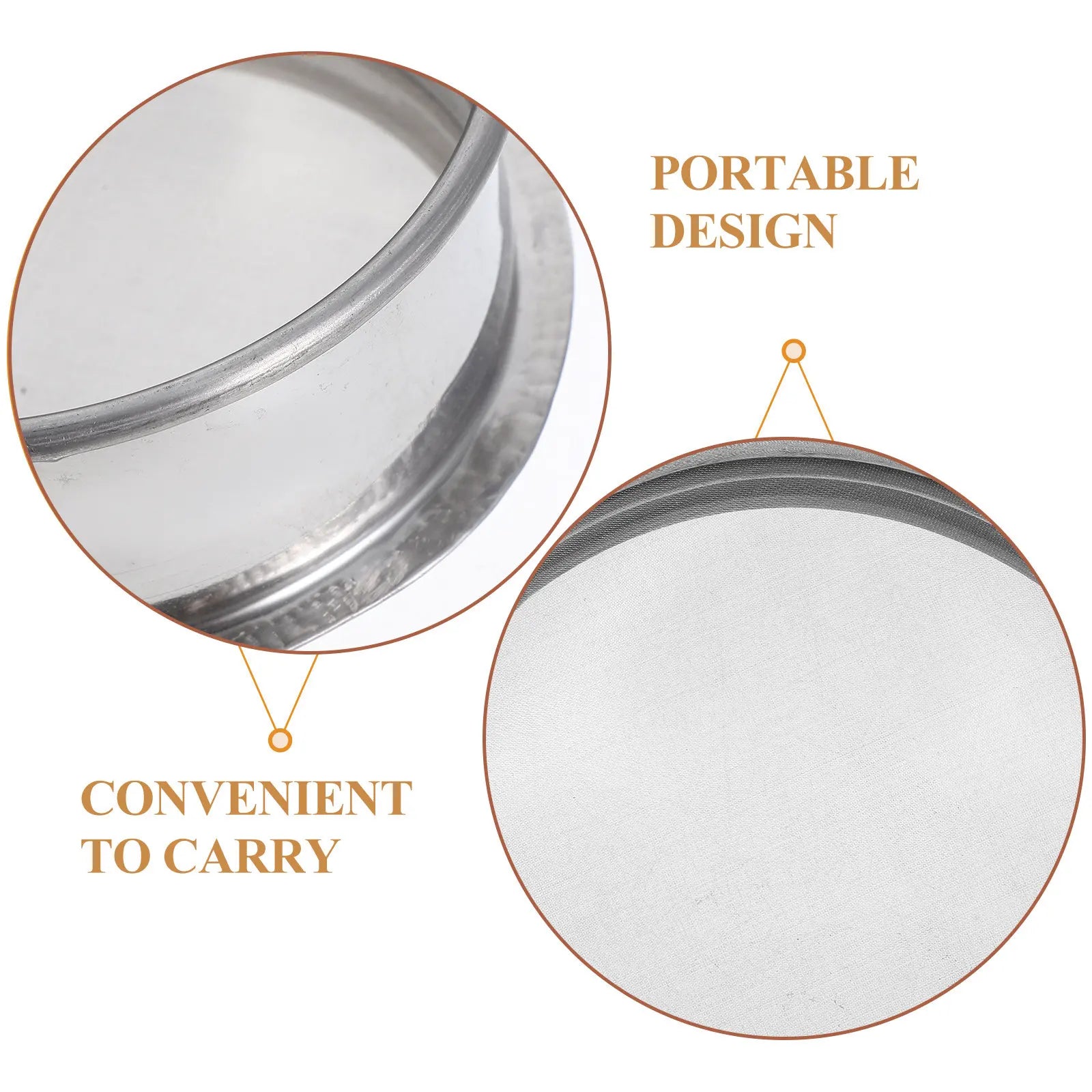 Stainless Steel Round Glaze Sieve 11Cm Portable Fine Mesh Filter Paint Strainer Ceramic Clay Pottery Tool Fine Mesh Strainer Peaceful Pleasures Health and Wellness