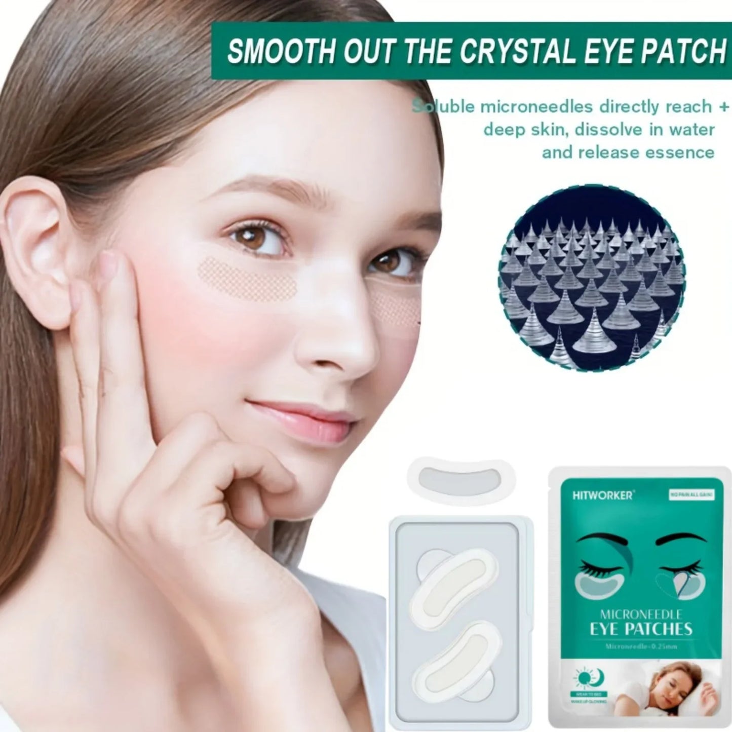 2-Pack Hyaluronic Acid Eye Mask – Hydrating, All Skin Types