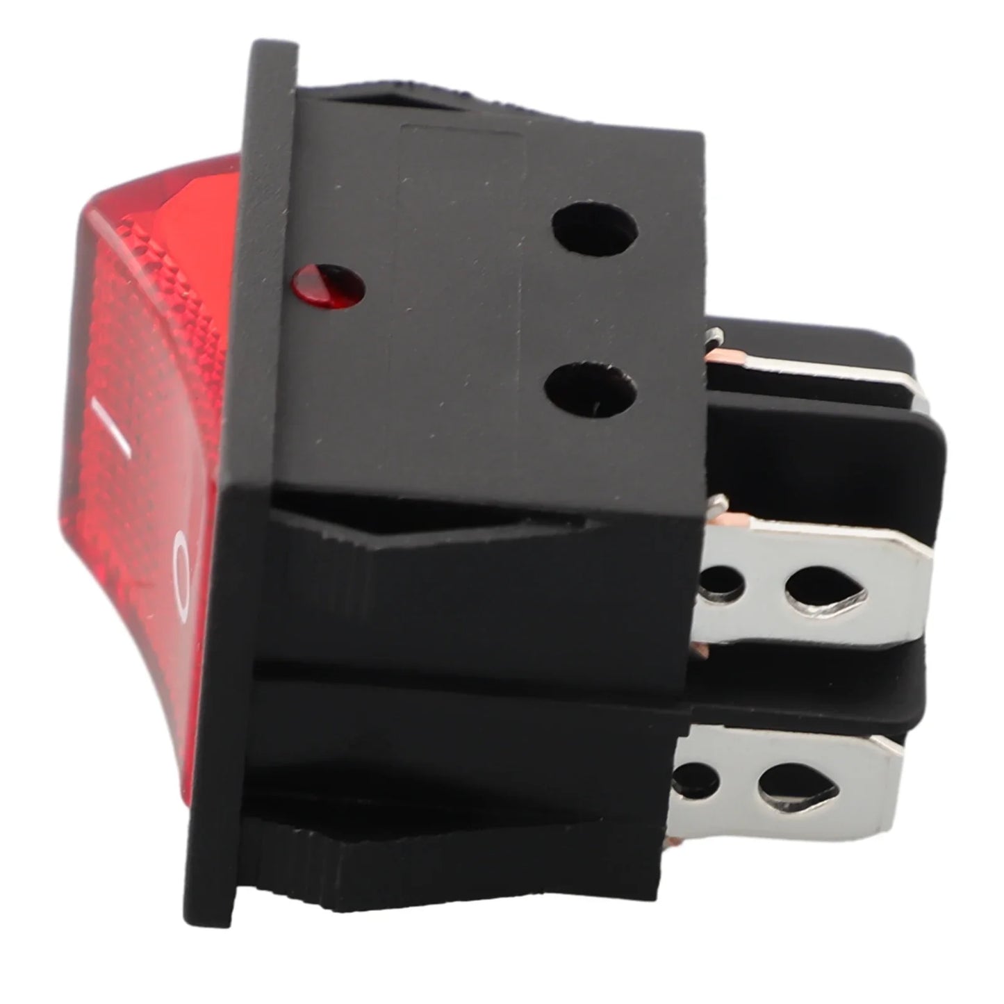 30A 250VAC 4-Pin Rocker Power Switch with Red LED Indicator