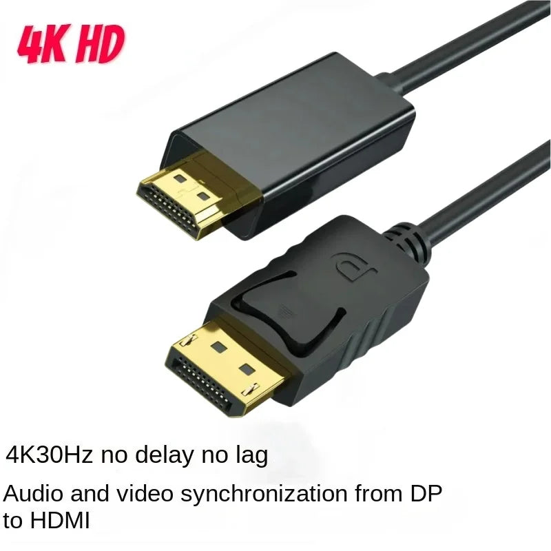 1.8m DisplayPort to HDMI Cable 1080P | PC Laptop TV Monitor