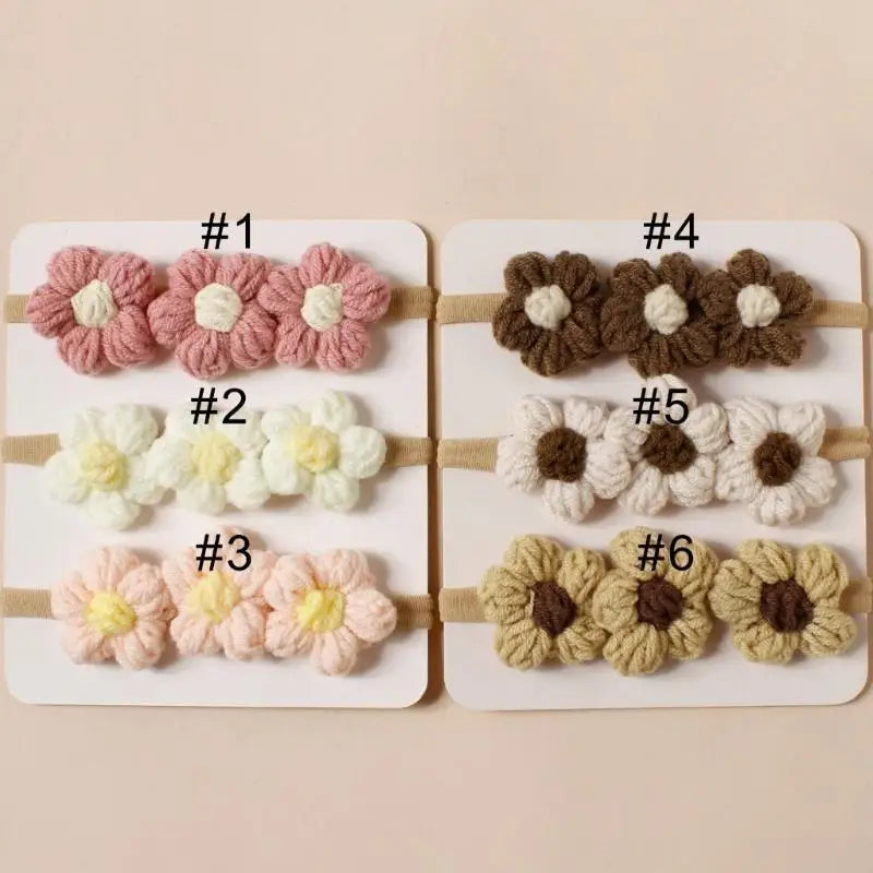 Baby Floral Headband – Soft Knit Hairband for Girls 0–1Y