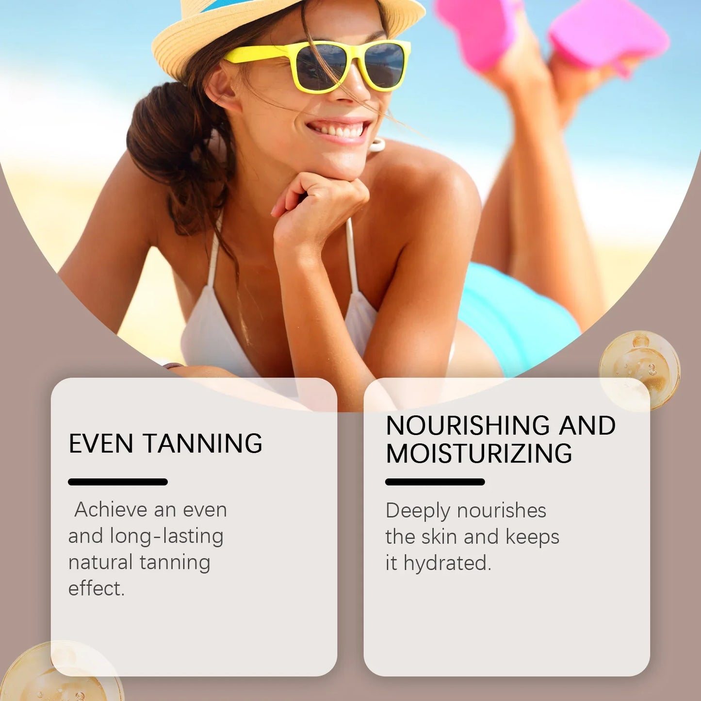 OceAura Sunless Self Tanning Mousse | Buildable Glow 100ml