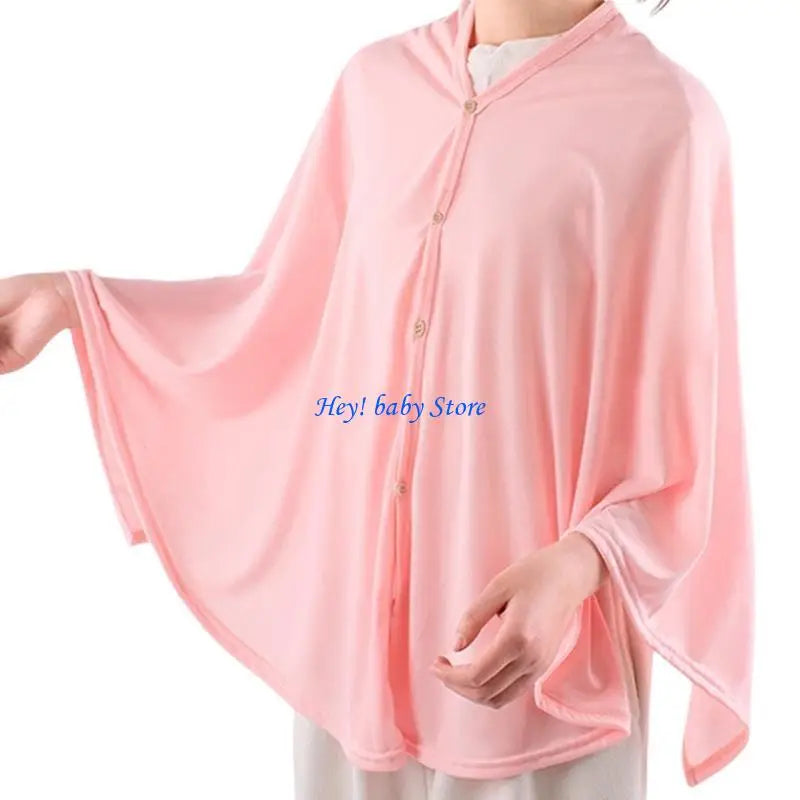 Breathable Cotton Nursing Cover – Adjustable Breastfeeding Shawl