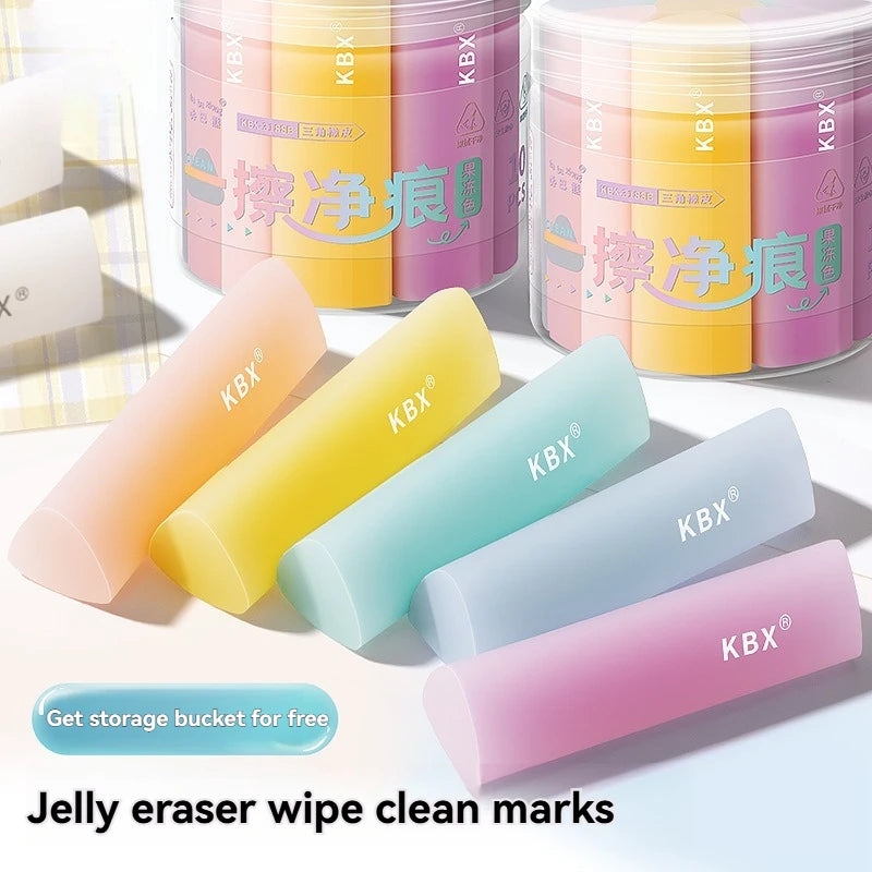 Jelly Eraser Clean Marks Soft Texture Must Have Elementary School Students Exams Comes Bucket Is Super Clean Suitable Practical Peaceful Pleasures Health and Wellness