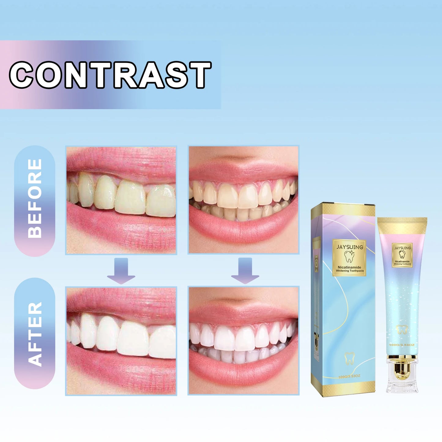Jaysuing Niacinamide Whitening Toothpaste | Fresh Breath 100g
