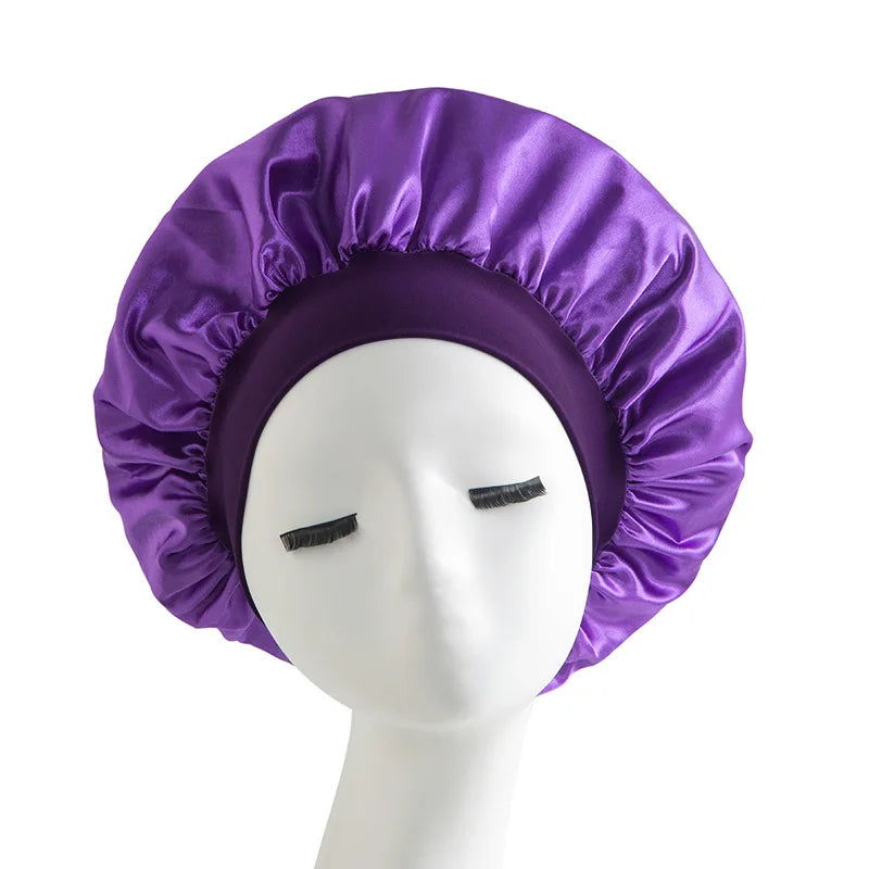 Satin Sleep Cap – Anti-Frizz Hair Protection Night Hat