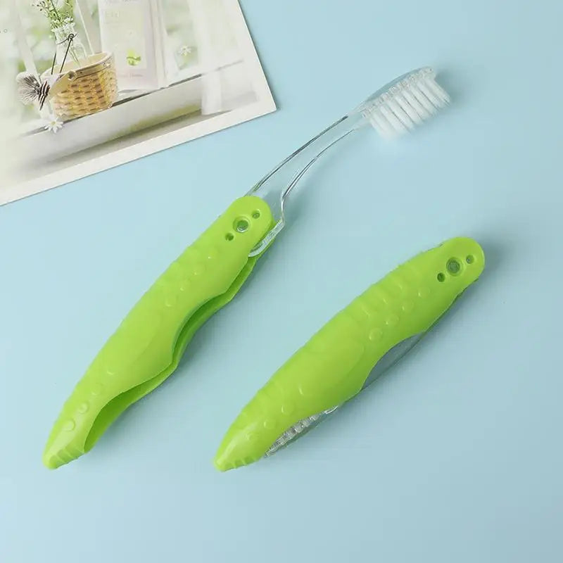1pcs Travel Folding Toothbrush Portable Toothbrush Multi Color Size Collapsable Brush For Trip Daily Use Women Men Peaceful Pleasures Health and Wellness