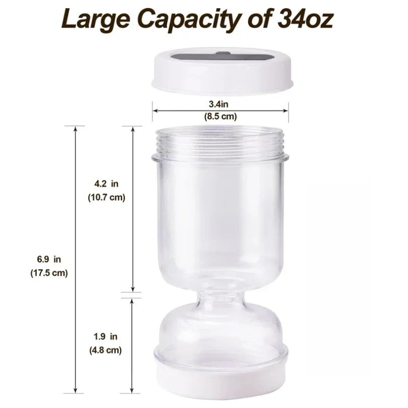 Dry Wet Separation Fork Kimchi Jar Kitchen Food Sealed and Fresh Keeping Storage Jar Practical Olive and Pickle Strainer Jar New Peaceful Pleasures Health and Wellness