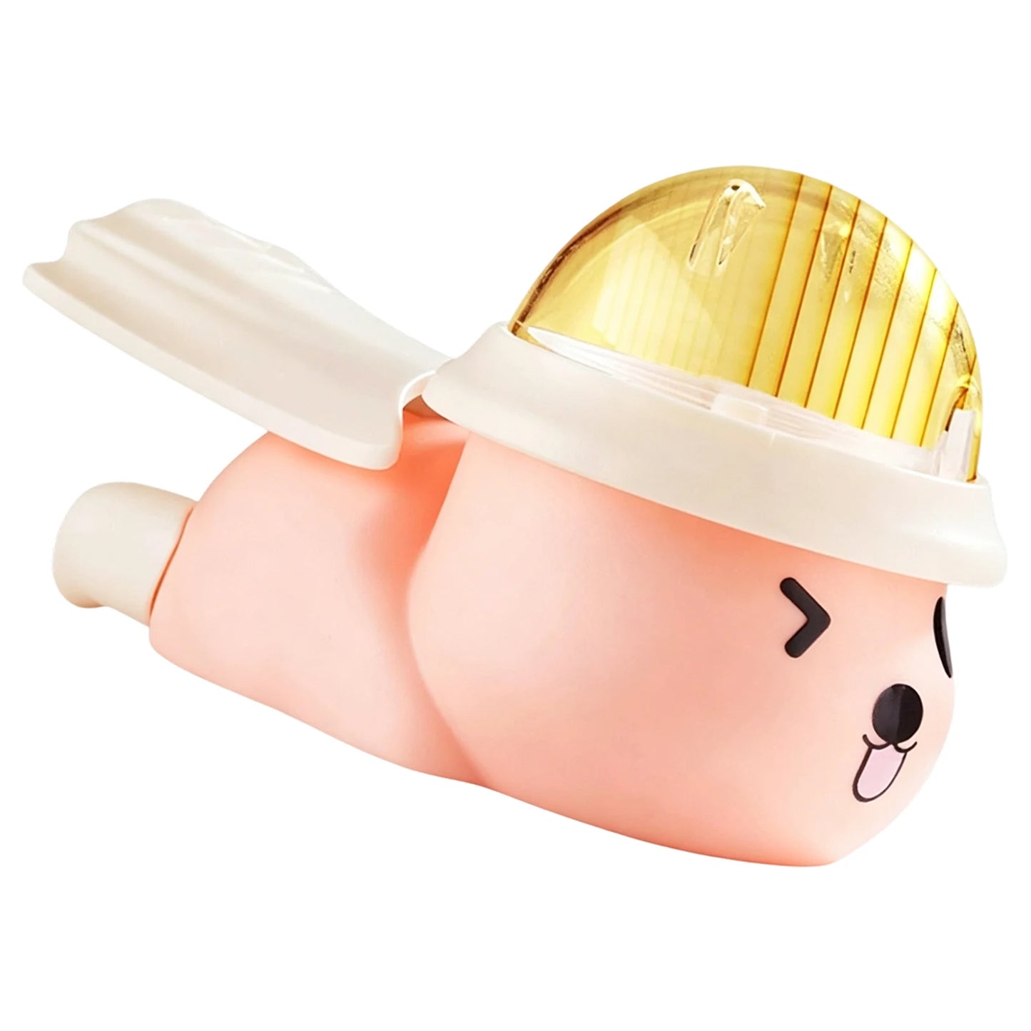 Cute Bear Pet Food Dispenser Anti-Slip Bottom Cartoon Animal Slow Supplies Food Dispenser Toy for Cats Dogs Self-amusement Peaceful Pleasures Health and Wellness Pink