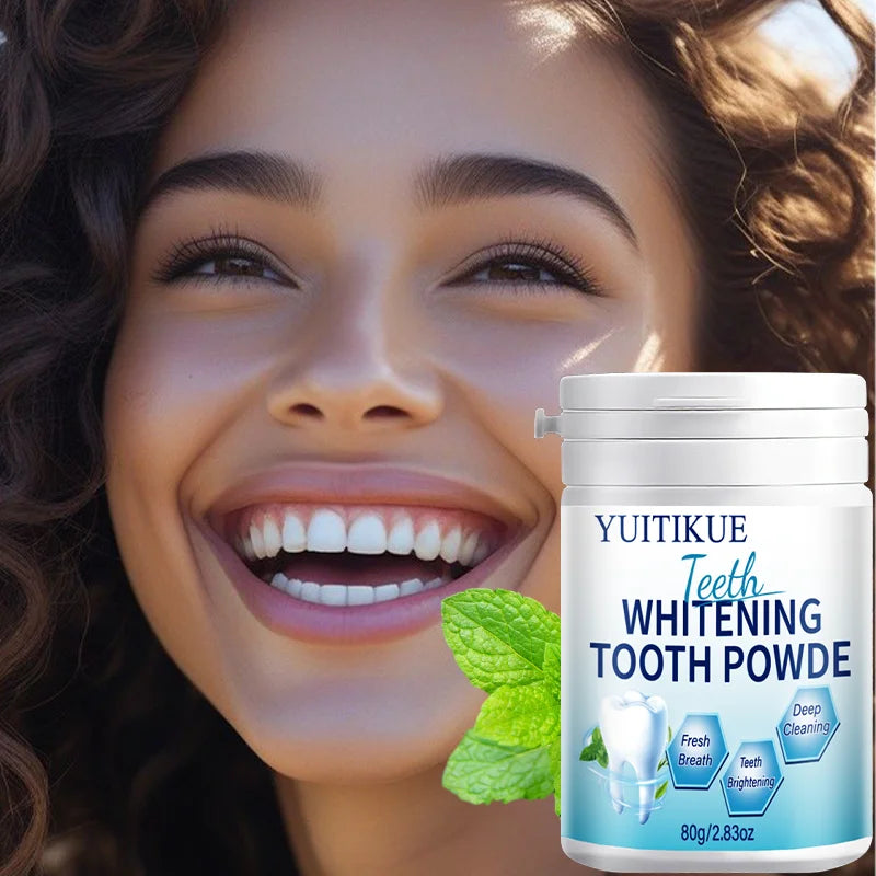 Yuitikue Teeth Whitening Tooth Powder, 80g Natural Mint Tooth Powder for Deep Cleaning, Fresh Breath & Teeth Brightening Peaceful Pleasures Health and Wellness