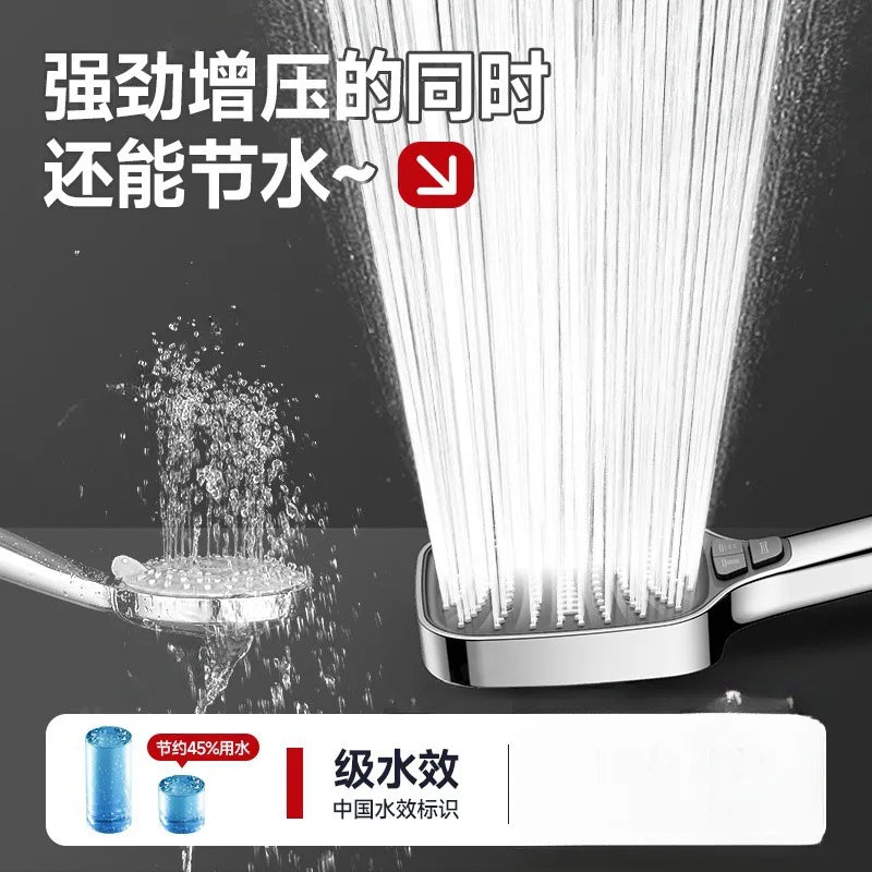 8-Mode High-Pressure Water-Saving Handheld Shower Head