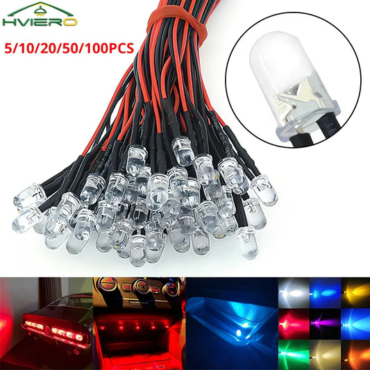 5mm DC 12V Pre-Wired LED Diodes | Atmosphere Lighting Bulbs Pre-Wired LED Diodes Oasis Select