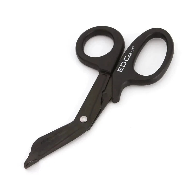 5/2/1PCS Medical Rescue Scissors Plastic Handle Stainless Steel Wound Gauze First Aid Scissors Practical Outdoor Nurse Scissor Peaceful Pleasures Health and Wellness 1PC Black
