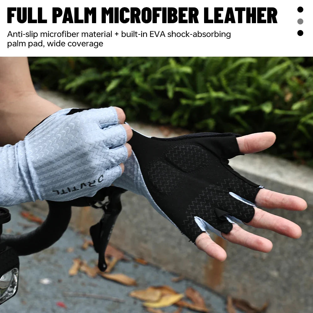 Men's Half Finger Cycling Gloves – Anti-Slip & Breathable