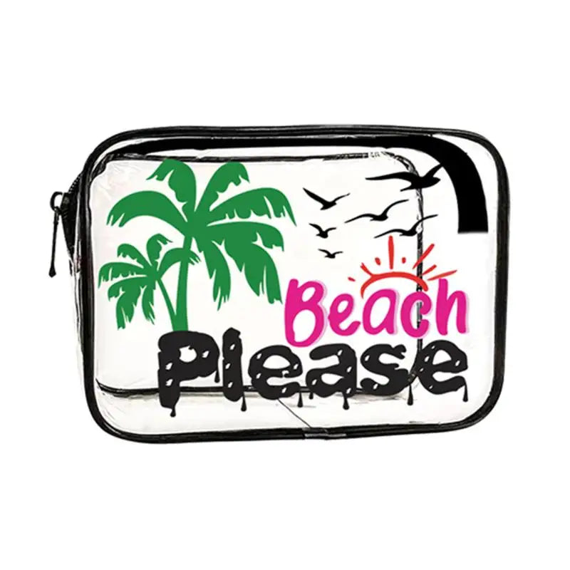 Clear PVC Travel Toiletry & Makeup Bag – Waterproof Organizer