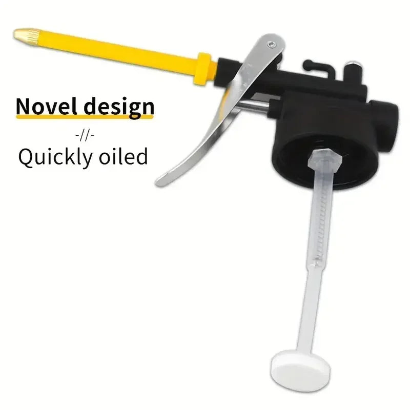 New 250ml Transparent Oil Can Oiler Lubrication Oil Plastic Machine Pump High Pressure Pump Oiler Grease Gun Peaceful Pleasures Health and Wellness