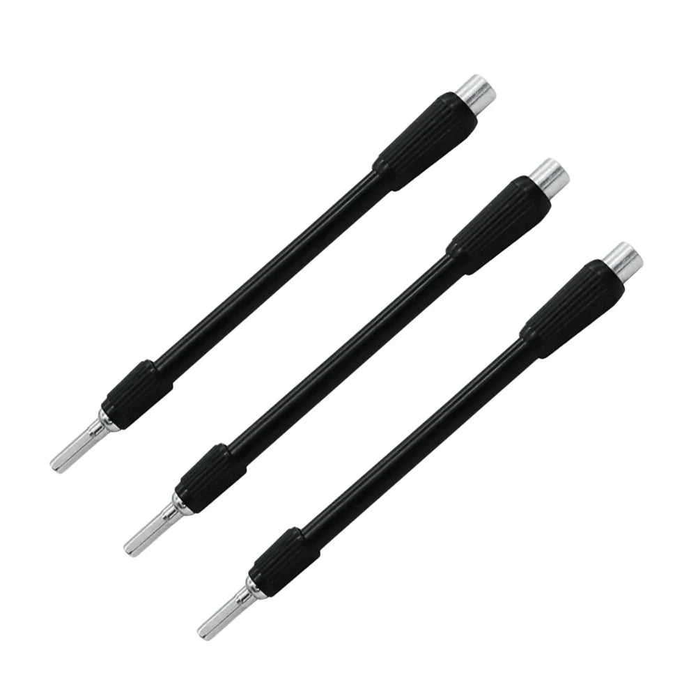 3Pcs 129Mm Drill Bit Extension Shaft Flexible Plastic Shaft for Hard-to-Reach Screws Compatible with Manual Wrench Power Tools Peaceful Pleasures Health and Wellness Default Title
