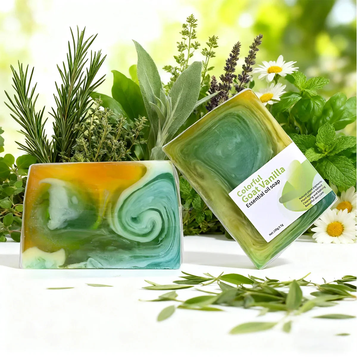 Vanilla Herbal Essential Oil Handmade Soap 100g – Moisturizing