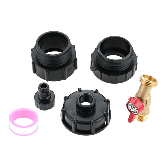 IBC Tote Adapter Set – Brass Fittings for 275-330 Gal Tanks IBC Tank Fittings Oasis Select Default Title