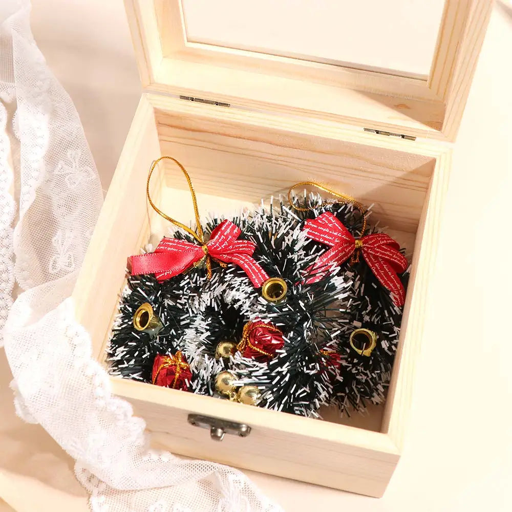 Wooden Storage Box with Glass Lid – Jewelry & Candy Display