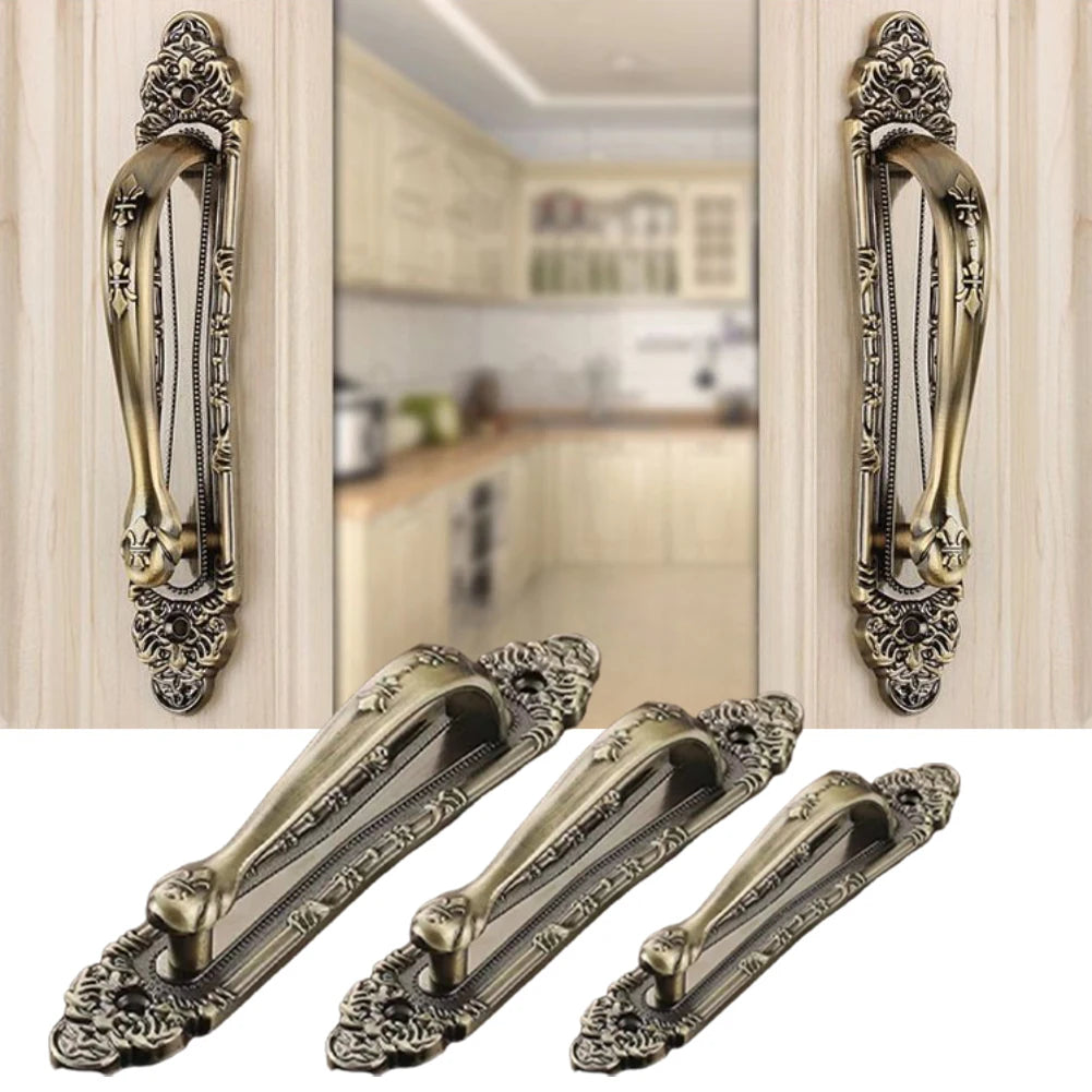 European Antique Exposed Aluminum Alloy Door Handle Push-pull