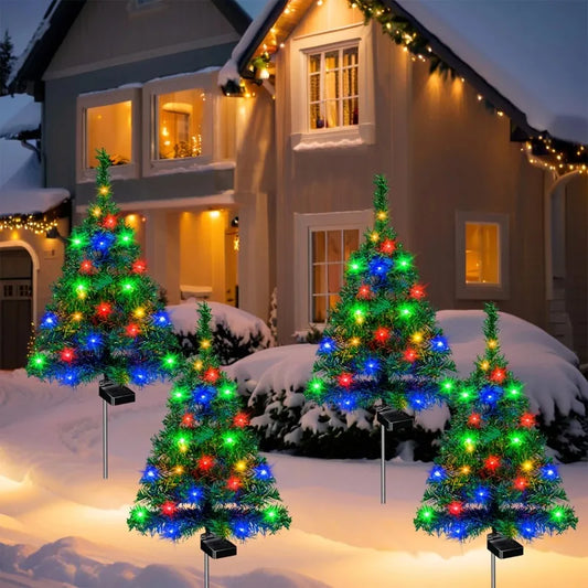 Solar Christmas Tree Lights IP65 Waterproof Outdoor Garden Solar Outdoor Light Peaceful Pleasures Health and Wellness