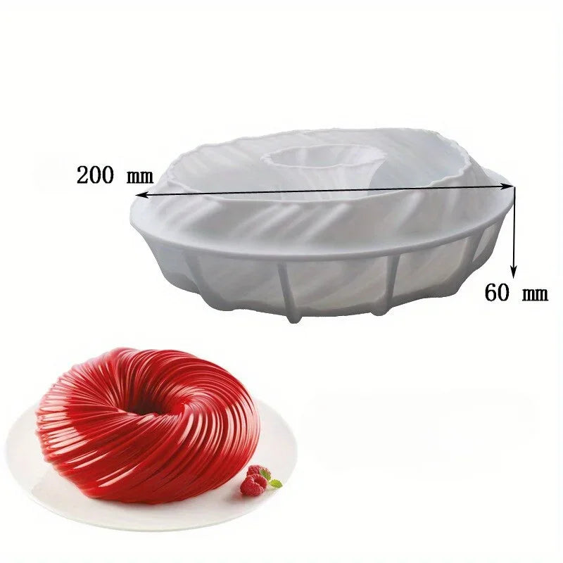 DIY Round Silicone Dessert Mold Mousse Cake Pudding Jelly Chocolate