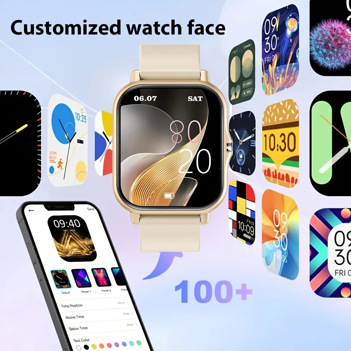 ERUN 1.83" Smart Watch with Bluetooth Calling | Men & Women
