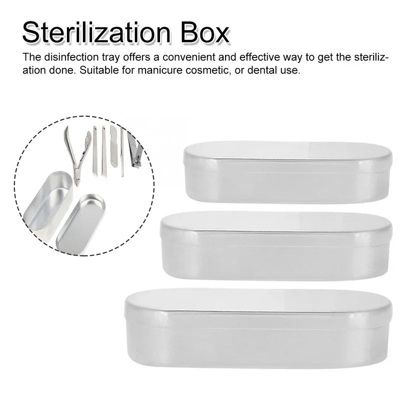 Manicure Sterilizer Sterilizer Box Dental Nail Tool Tray Container Resistant High Temperature Sterilizer Peaceful Pleasures Health and Wellness