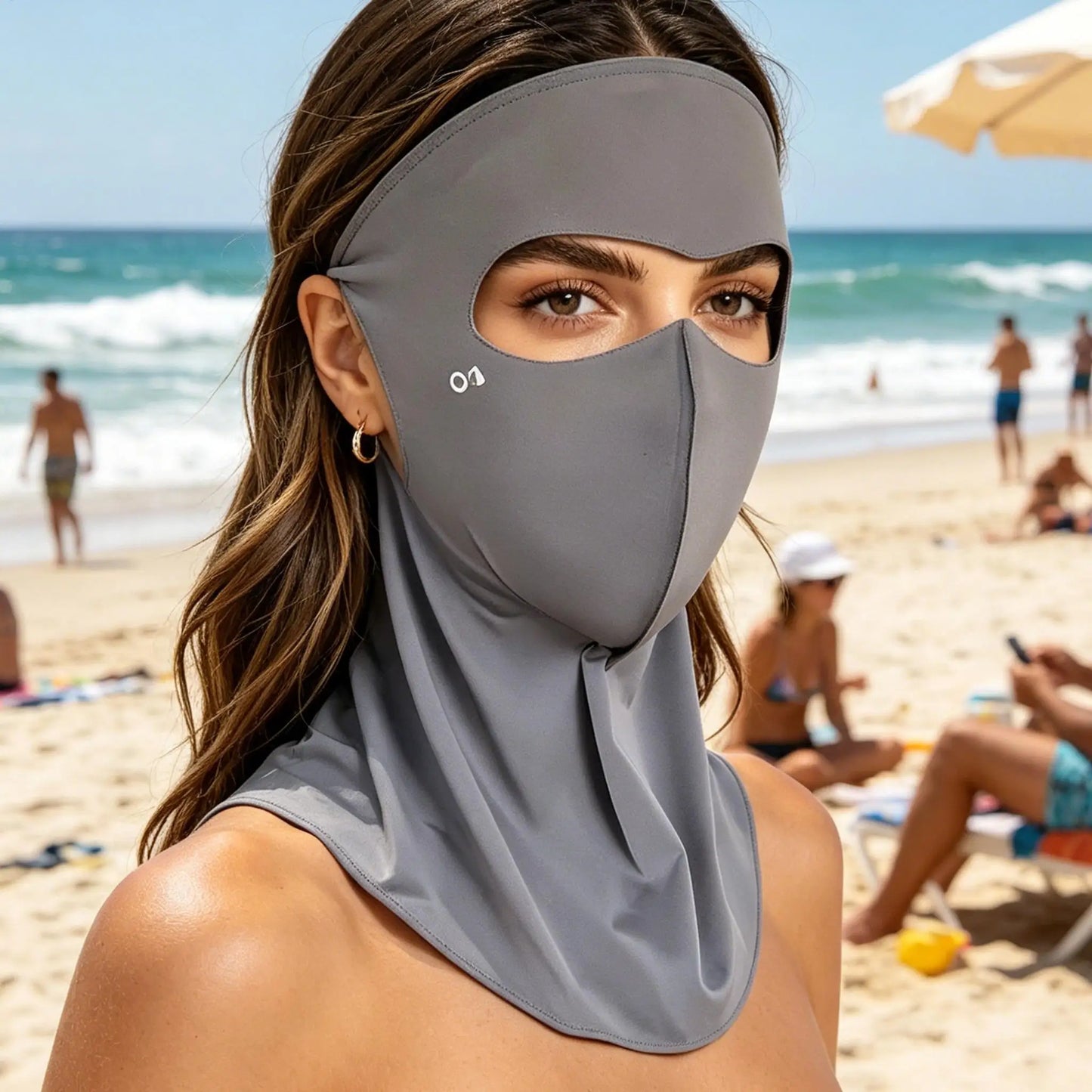 UPF 50+ Ice Silk Sun Protection Face Mask & Neck Cover
