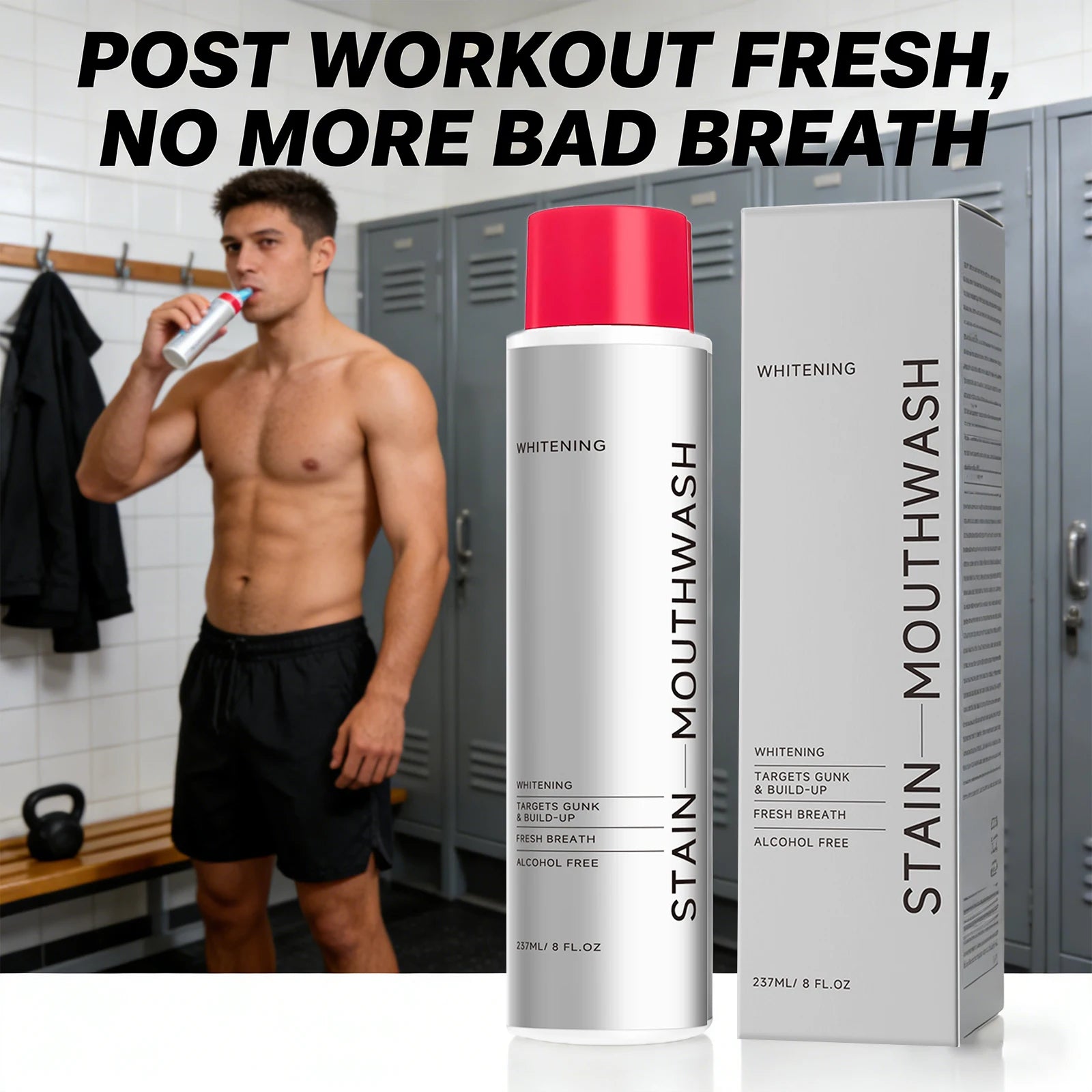 Whitening Stain Mouthwash Clean Food Residue Reduce Dental Plaque Eliminate Odors Freshing Breath Alcohol Free Daily Teeth Care Peaceful Pleasures Health and Wellness