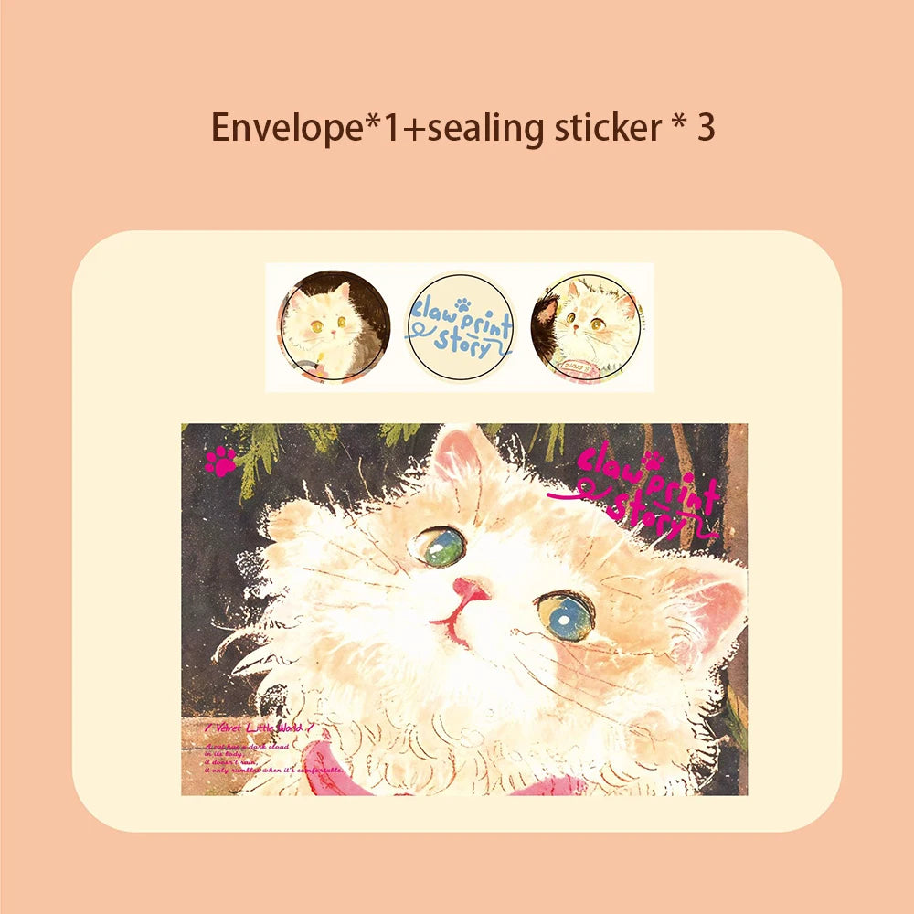 Envelope Cat Dog Story Series Cute Pet Ins Commemorative Blessing
